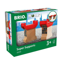 Brio World 33254 - Super podpery - 2dln dreven eleznicn sada | Zvyuje kreativitu | Kompatibiln se vemi vlakovmi soupravami Brio | Certifikac