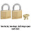 Master Lock Master Lock 140T Solid Brass Padlock with Key  2 Pack  2 Count 4