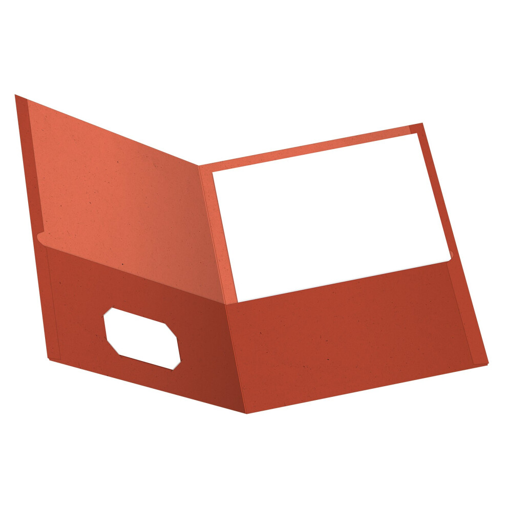 Photos - File Folder / Lever Arch File Oxford Earthwise by  Twin Pocket Folders Letter Size Red 25 per Box  2202178756404965-10-5-XL (78511)