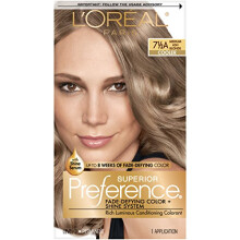 L'Oreal Paris Superior Preference Fade-Defying + Shine Μόνιμο Χρώμα Μαλλιών, 7.5A Μεσαίο Ξανθό