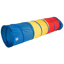 Pacific Play Tents Kids Me Find Me Multi Color 6 Foot Crawl Tunnel - Rosso Giallo e Blu 6'l X 19 """" T