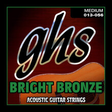 GHS-strenge - lyse bronze akustiske guitarstrenge - medium gauge 13-56 (BB40M s?t) - 80/20 bronze kobber-zink legering lys tone Ekstra klarhed La