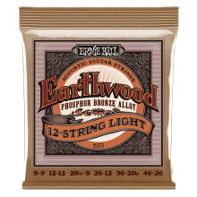 Ernie Ball Earthwood 12-strenget lys fosforbronze akustiske guitarstrenge 9-46 gauge (P02153)