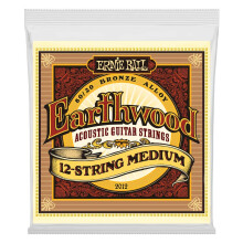 Ernie Ball Earthwood 12-strenget medium 80/20 bronze akustiske guitarstrenge 11-52 gauge (P02012)