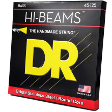 DR Strings HI-BEAMS - 5-strunowe struny do gitary basowej ze stali nierdzewnej 45-125 okrągły rdzeń