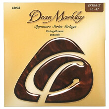 Dean Markley Signature Vintage bronz akusztikus gitrhrok 6 hros kszlet 10-47 akusztikus gitrhrok Extra knnyu, preczis gitrhrok, kivl han