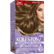 Wella Koleston Supreme Hair Color Infinite Glow Ash 7/1 (Medium Ash Blonde) |Fade-resistant color that maintains its vibrancy.