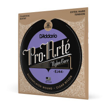 D'Oddario Guitar Strings - Pro -Artte Classical Guitar Strings - EJ44 - Nylonowe sznurki gitarowe - srebrny rdzen nylonowy z ran
