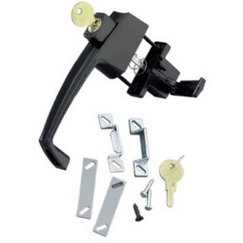 Wright Products VK333X3BL Products-VK333X3BL Keyed Tie-Down Push Button Handle  Black-image-OPC-PFKPYVS-NEW