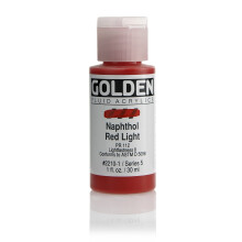 Golden Fluid Acrylic Paint 1 Ounce-Naphthol Red Light