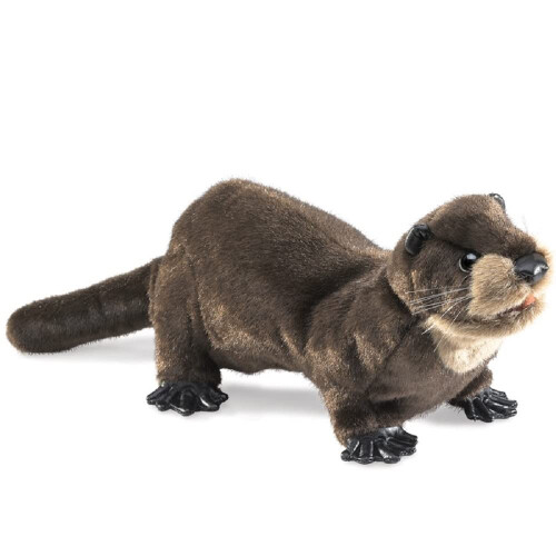 Folkmanis River Otter Handpop Bruin 1 EA
