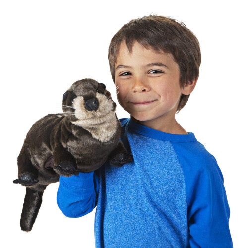 Folkmanis River Otter Handpop Bruin 1 EA 2