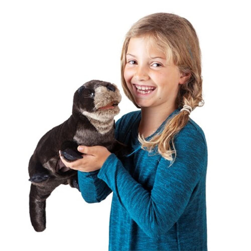 Folkmanis River Otter Handpop Bruin 1 EA 1