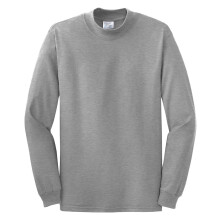PORT AND COMPANY Mock rolk (PC61M) Athletic Heather L