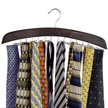 Porte-cravates en bois Richards, organiseur suspendu pour accessoires de placard pour hommes, support de cravates peu encombrant pour le rangemen