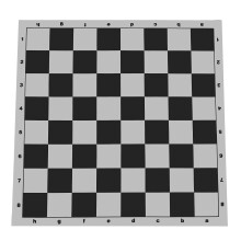 WE Games Tournament Chess Board Vinyl Travel Chess Mat with Algebraic Notation Portable Chess Board for Kids and Adults Single Player Chess Mat fo
