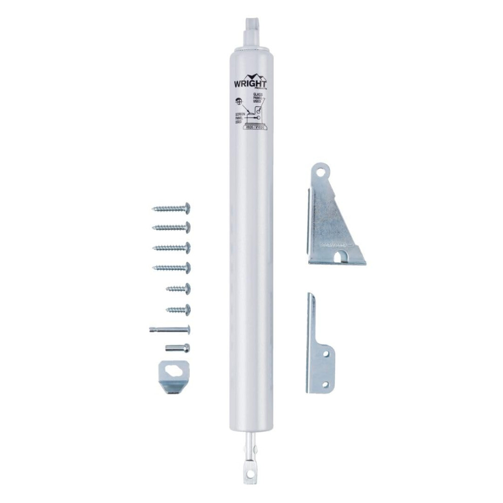 Wright Products - Standard Duty Pneumatic Screen And Storm Door Closer  Aluminum Grey
