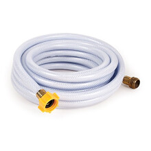 Camco 25ft TastePURE Drinking Water Hose - Lead and BPA Free Reinforced for Maximum Kink Resistance 1/2Inner Diameter 22733 White