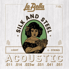 La Bella 710L Silke & Steel - Let 6-strenget akustisk guitarstreng 11-51