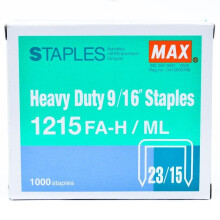 Max USA 1215FAH Max Hd-12f Flachklammer, 1000 St  ck, 9/16 Heftklammern