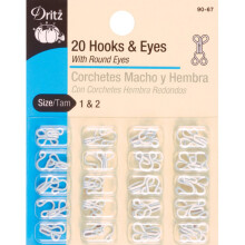 Dritz Haken und sen, Gr e 1 und 2, wei , 20 St ck
