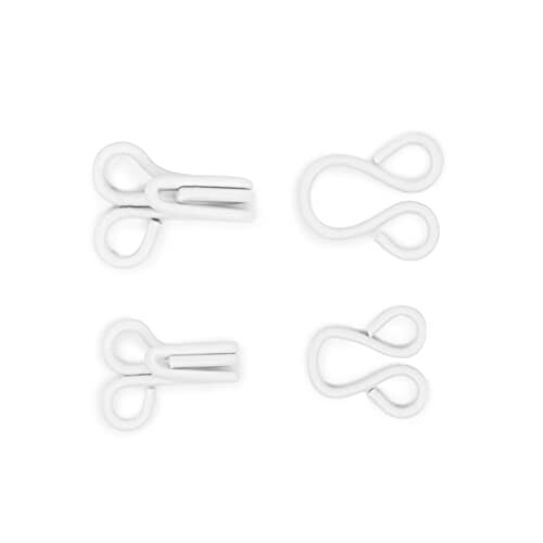 Dritz Haken und   sen, Gr    e 1 und 2, wei  , 20 St  ck 2
