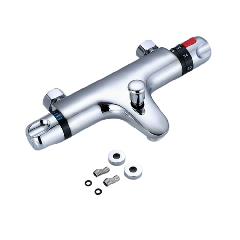(Bathtub Thermostatic Faucet (Including Accessories)) Thermostatic Bath Tap Shower Mixer Bathroom Filler 6900863317298