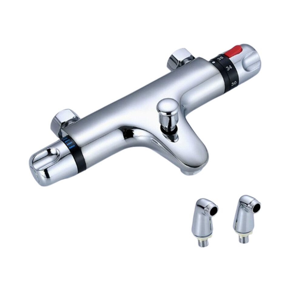 (Bathtub Thermostatic Faucet (Raised Area Corner)) Thermostatic Bath Tap Shower Mixer Bathroom Filler 6900863317304
