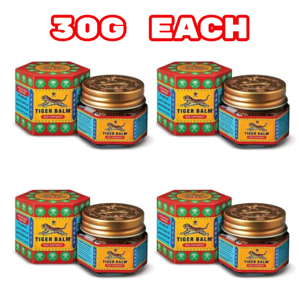 (Pack Of 4) Tiger Balm Red Pain Relief Balm