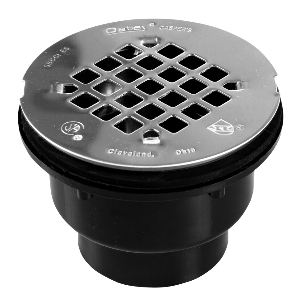 Oatey 2 In. 2-Part Abs Solvent Weld Shower Drain With Stainless Steel Strainer 038753420448