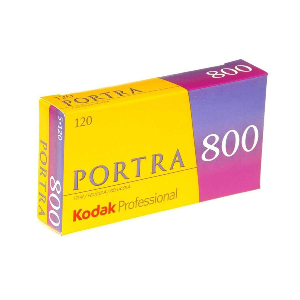 Kodak 812 7946 Professional Portra 800 Color Negative Film 120 ISO 800 5 Roll Pack