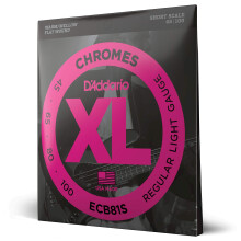 D'Addario XL Chromes, lapos sebessgu basszusgitr hrok - ECB81S - Rvid skla - Norml knnyu 45-100