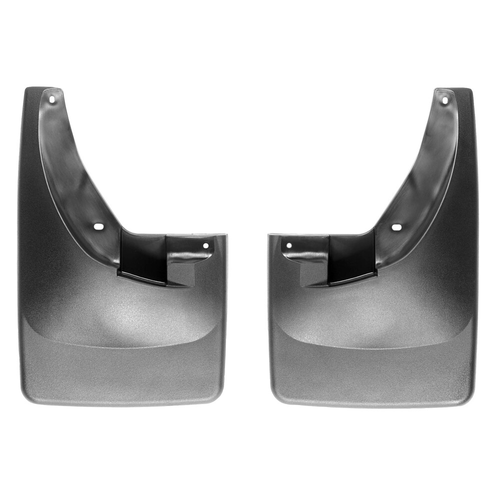 Weathertech Custom No Drill Splash Guard Mudflaps For Dodge Ram Truck 1500 Ram Truck 2500/3500 - Front Pair 110007 Black 787765037389