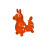 Rody Bounce Horse Orange 1