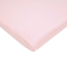 American Baby Company 15 """" x 33 """" Folha de ber   os ajustada 100% de algod   o natural Jersey rosa macio respir   vel para meninas