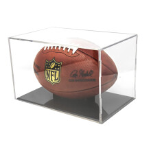 BallQube Vitrine de Football Grandstand avec Protection UV, Support de Mémorabilia et Autographe, Protège et Expose un Ballon Officiel