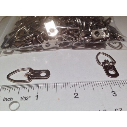 100 Ganchos em D para Strap / Hanger Triângulo com Parafusos 1