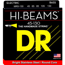Struny ręcznie robione DR DR Hi-Beam Round Core Medium 5 Struny do gitary basowej (MR5-130)