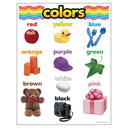 TREND enterprises Inc. Colors Learning Chart 17"""" x 22""""