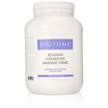 Crema de masaje terap   utico relajante Biotone, 1 gal   n (128 onzas)