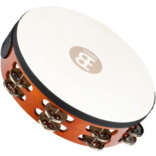 Meinl perkuse TAH2AB Tradicn 10palcov dreven tamburna s hlavou z koz kue a ocelovmi znelkami 2 rady