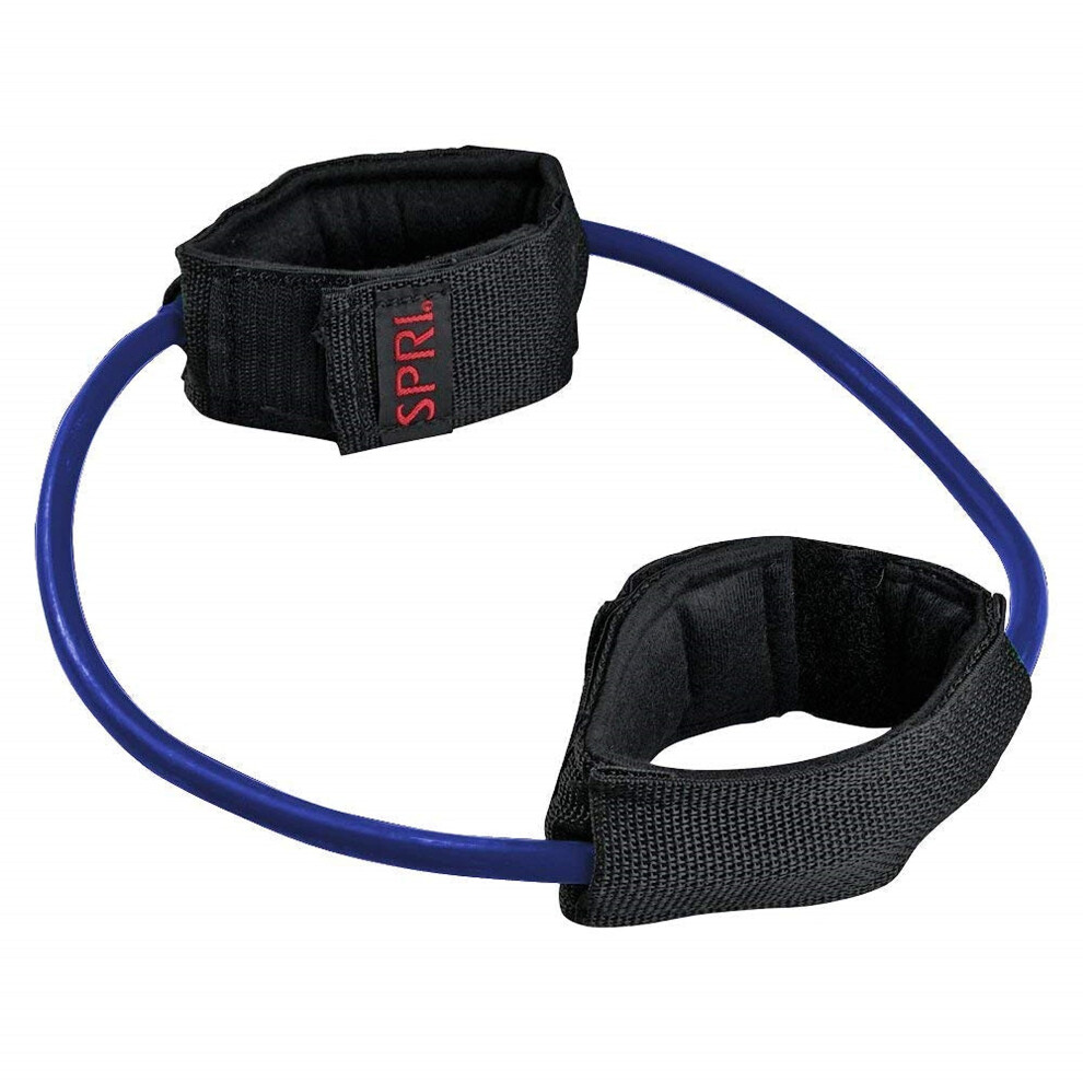 Banda De Resistencia Para Piernas Spri Xercuff Con Pu Os Acolchados Antideslizantes Para Tobillos, Color Azul Pesado-image