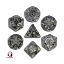 Juego de mesa Q-Workshop Elvish Dice 7 transparente/negro