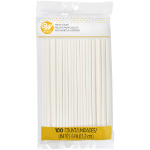 Wilton Witte 6-Inch Lollipop Sticks, Cake Pop Sticks, 100-Stuks Huidige #1 item voor "lollipop sticks" zoekopdracht