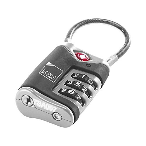 4014648 Lewis N Clark Travel Sentry Cable Lock 2 Pack cern 1