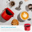 Dreamfarm Grindenstin Sturdy Compact Modern Saving Space Espresso Coffee Grind Knock Box - Ro?u 5