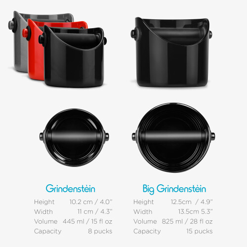Dreamfarm Grindenstin Sturdy Compact Modern Saving Space Espresso Coffee Grind Knock Box - Ro?u 2
