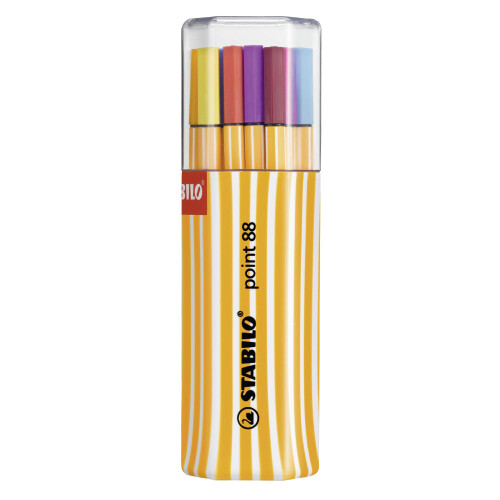 Stabilo Fineliner Point 88 - Twin Pack - Assorterede farver - 20pc