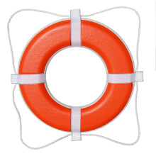 TAYLOR MADE PRODUCTS Vinyl Coated Foam Life Ring with White Grab Lines White 20