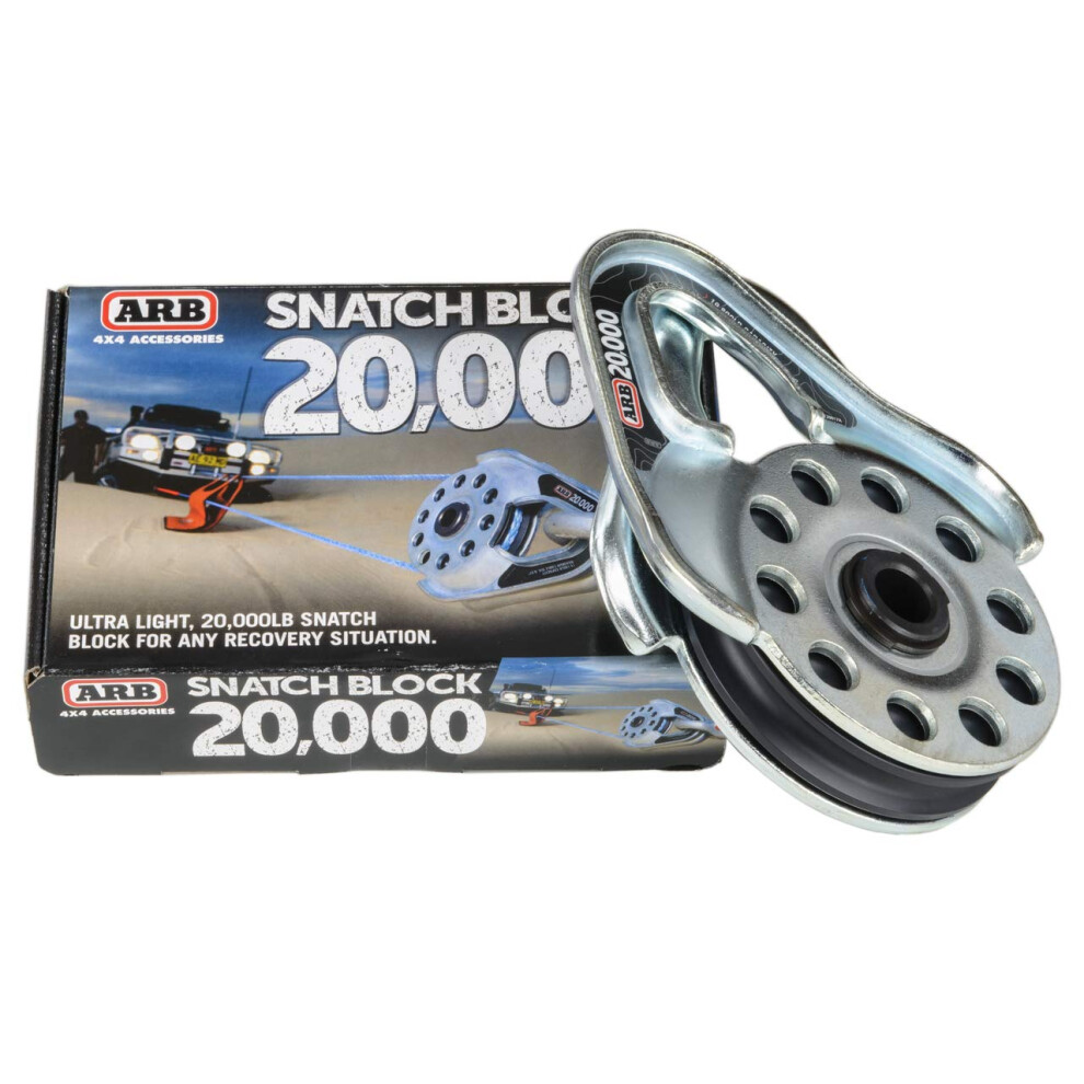 Arb 10100020A Snatch Block Recovery Pulley Of 20000 Lbs Double The Pulling Force Ultra Light Design A Must For Winch Recovery 881348007209
